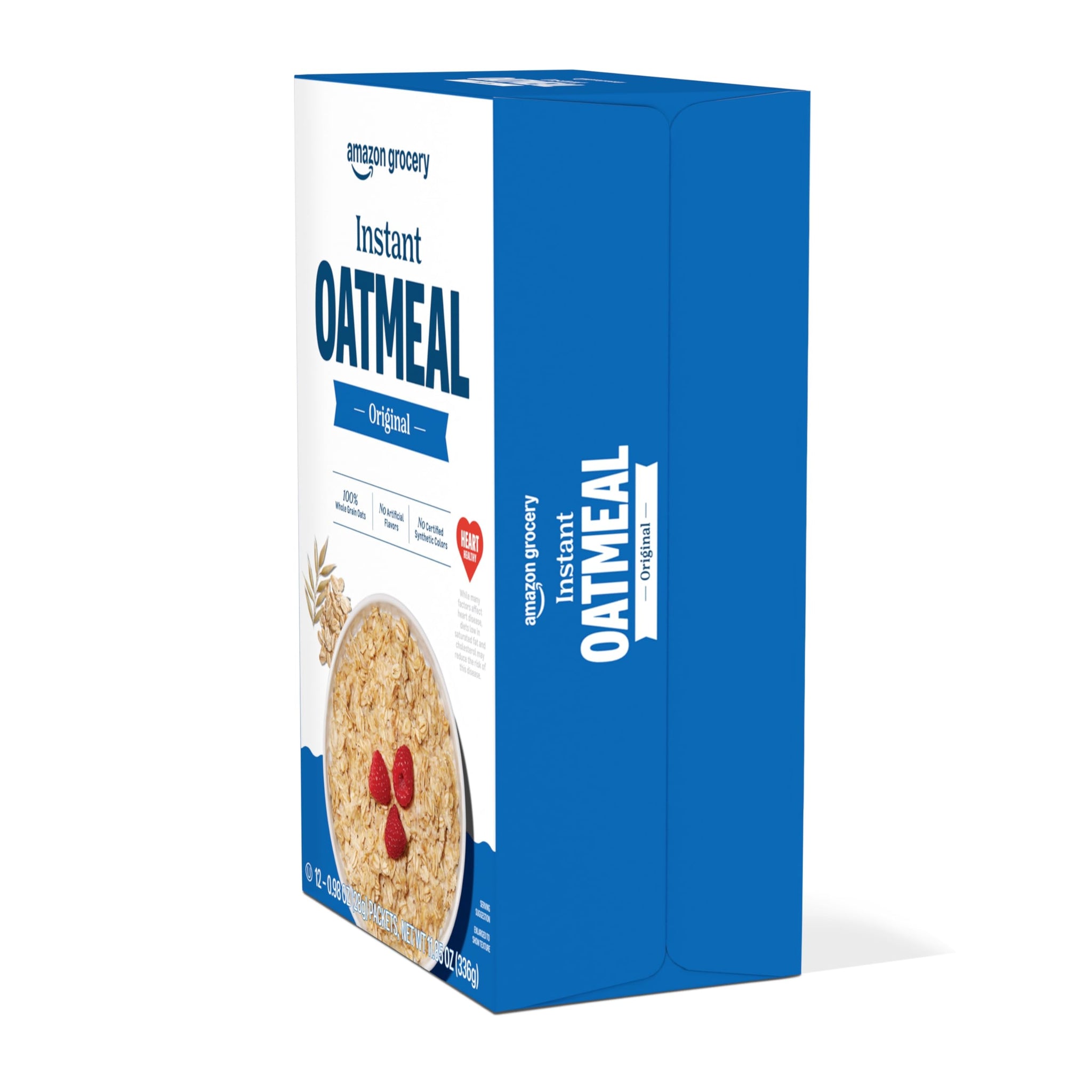 Amazon Grocery, Original Instant Oatmeal, 0.98 Oz, 12 Ct