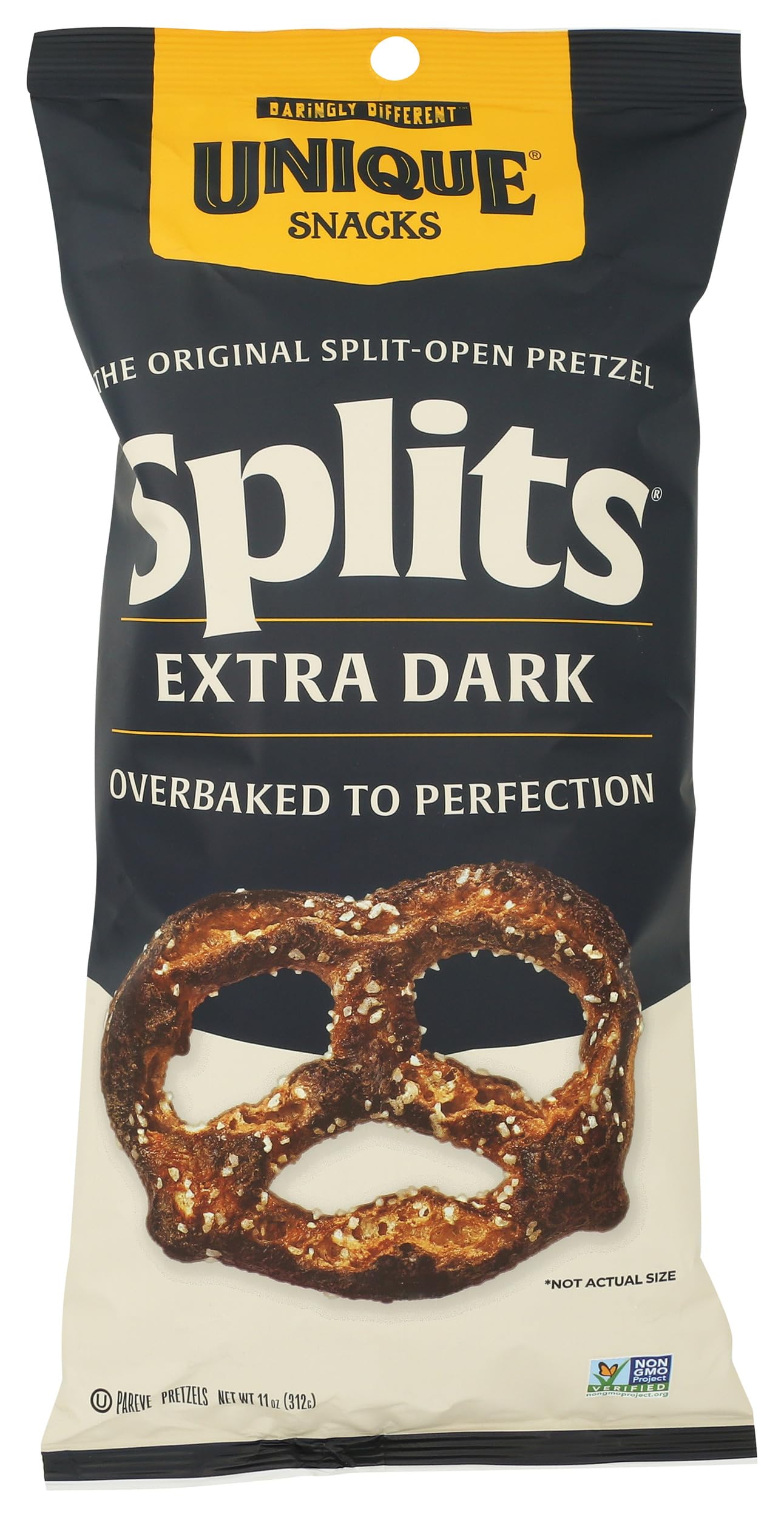 Unique Pretzels Extra Dark Splits Pretzels - 11 oz