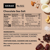 RXBAR Protein Bars, Chocolate Sea Salt, 24 Count - Simple Ingredient Snack Bars