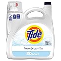 Tide Free & Gentle Liquid Laundry Detergent, 80 Loads, 105 fl oz, Tide Laundry Detergent, Clean Laundry Detergent