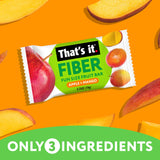 That’s it. Fiber Snacks for Kids - Fiber Fun Size Fruit Bar Variety Pack (Mango + Pear), 4g Fiber from Fruit per 2 Bars, No Added Sugar, 2-3
