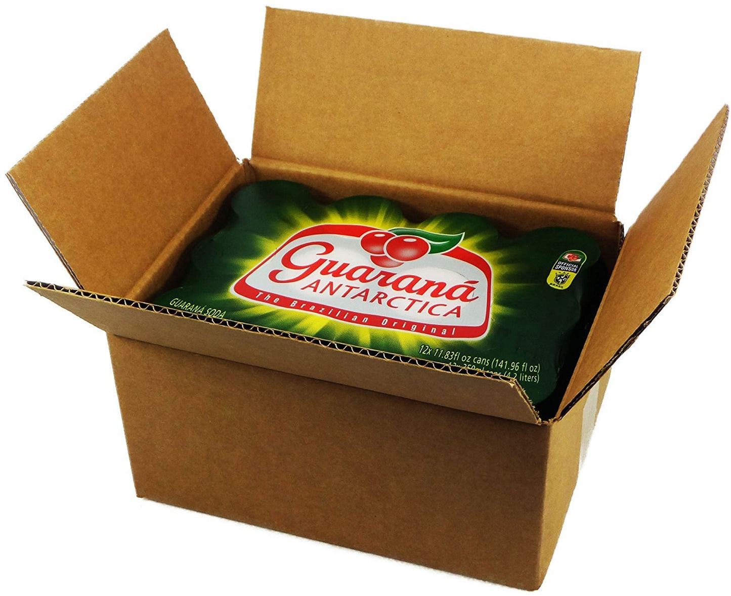 Guarana Antarctica 350ml | 11.83 Fl.Oz (Pack of 24) by Brex America