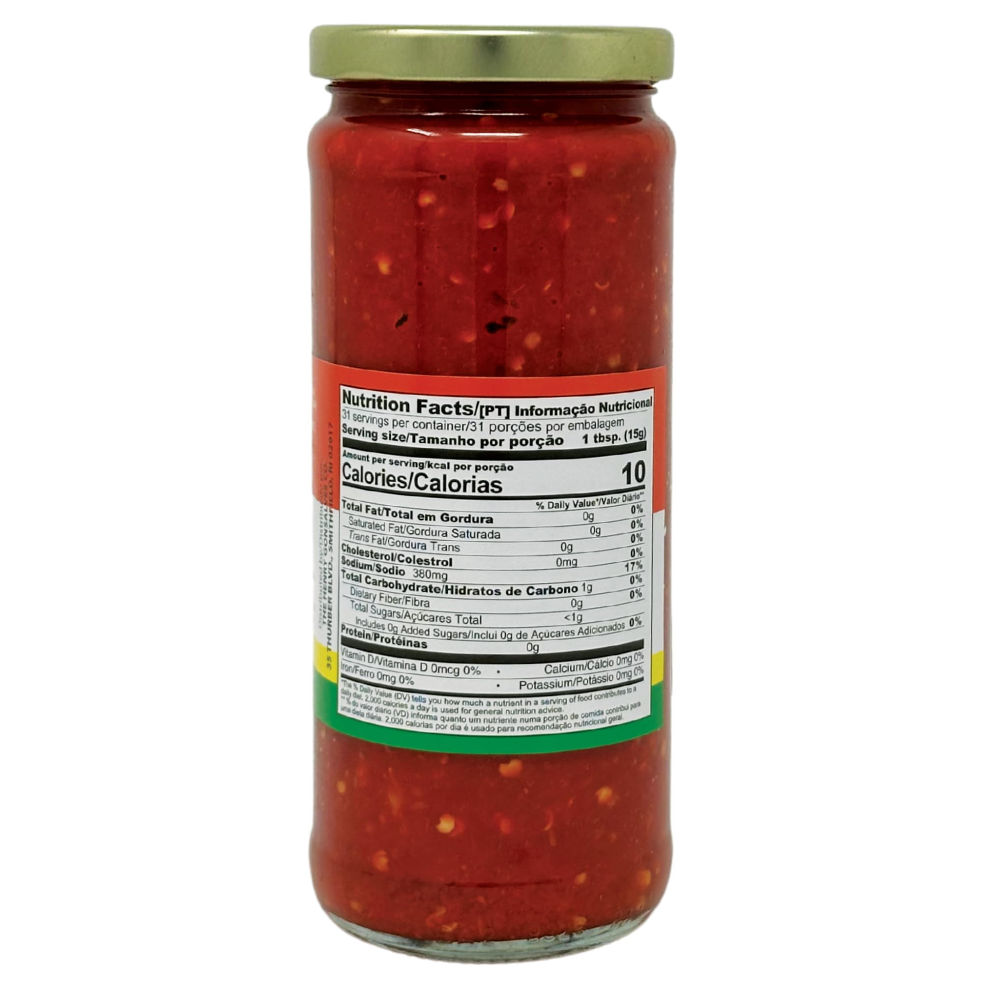 Gonsalves Hot Chopped Peppers Onion and Garlic Pimenta Cebola & Alho 16 oz