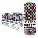 BORED & THIRSTY Supreme Water with Electrolytes, pH 8+ Alkaline and Trace Minerals - 16 FL OZ - 100% Recyclable Aluminum Cans 12 Pack with Limited