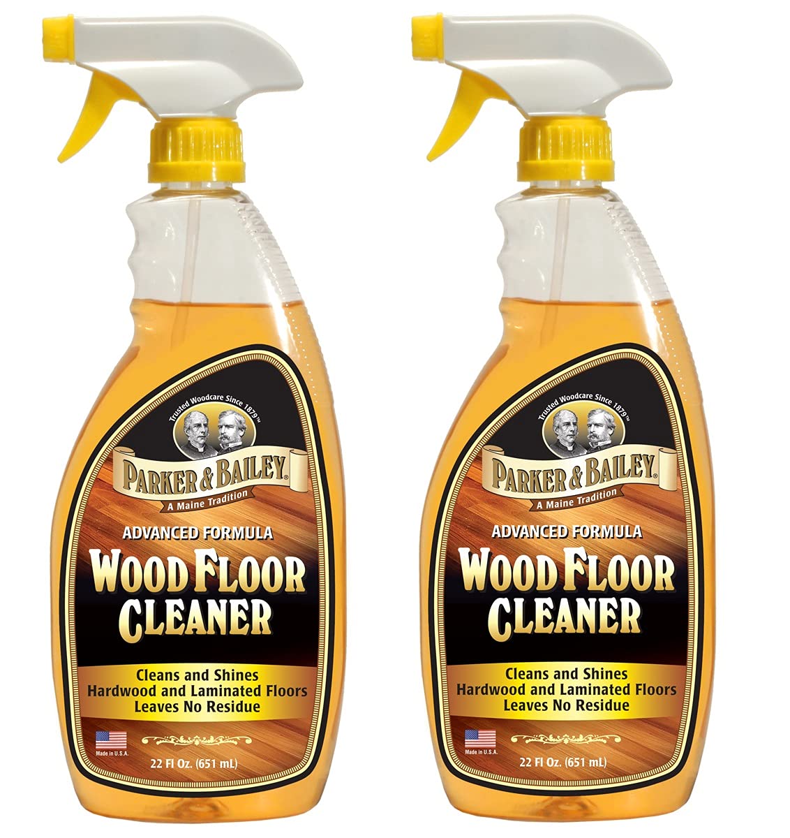 Parker & Bailey Wood Floor Cleaner 22 oz. - 2 Pack Premium Hardwood Floor Cleaners