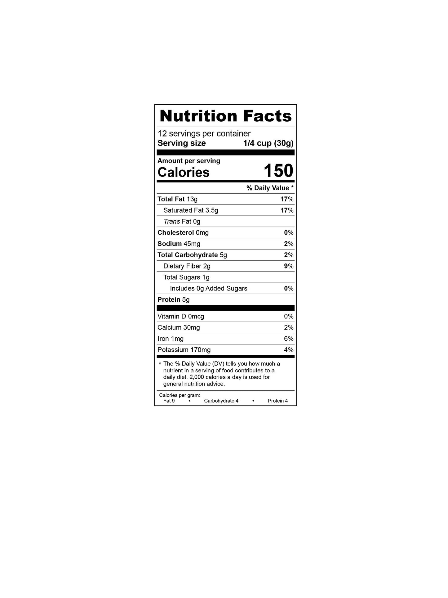 Chocolate Hazelnut KETO Mix - 3 NET CARBS - by Premium Orchard