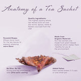 Serene Herbal Tea for Kids by La Tea Dah, Calming Decaf Childrens Tea, Lavender Chamomile Tea Bags Flavored with Lemongrass and Spearmint, Sleepy Tea