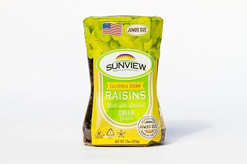 Sunview Jumbo Green Raisins 3-15 oz. Canisters