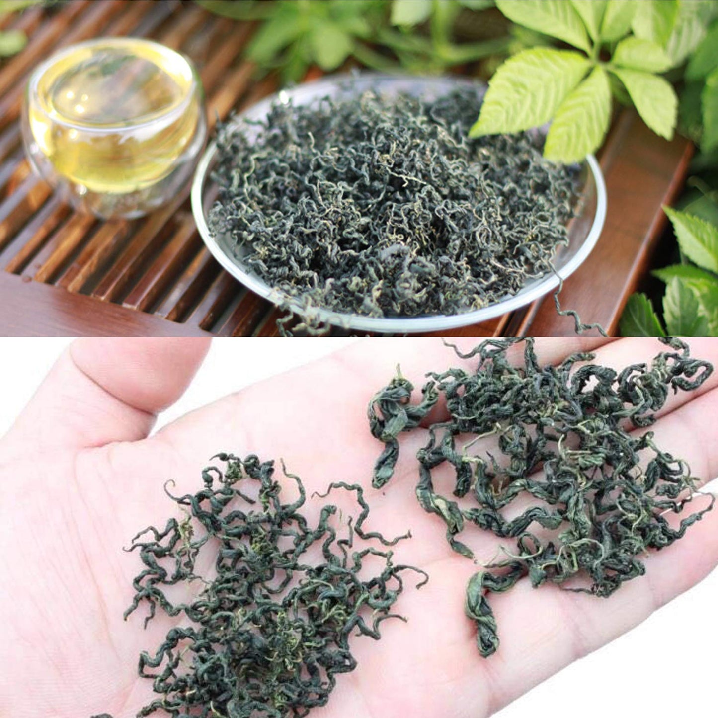 Wild Jiaogulan Tea Leaves, Gynostemma Tea,3.5oz(100g), 100% Natural, Sugar Free, No Gmo