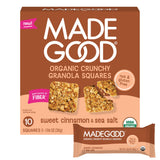 MadeGood Sweet Cinnamon & Sea Salt Crunchy Granola Squares (5 Count)