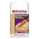 Mahatma Brown Jasmine Rice Bag 2lb, Brown Thai Jasmine Rice, Microwave Rice in 20 Minutes or Cook on Stovetop in 30 Minutes