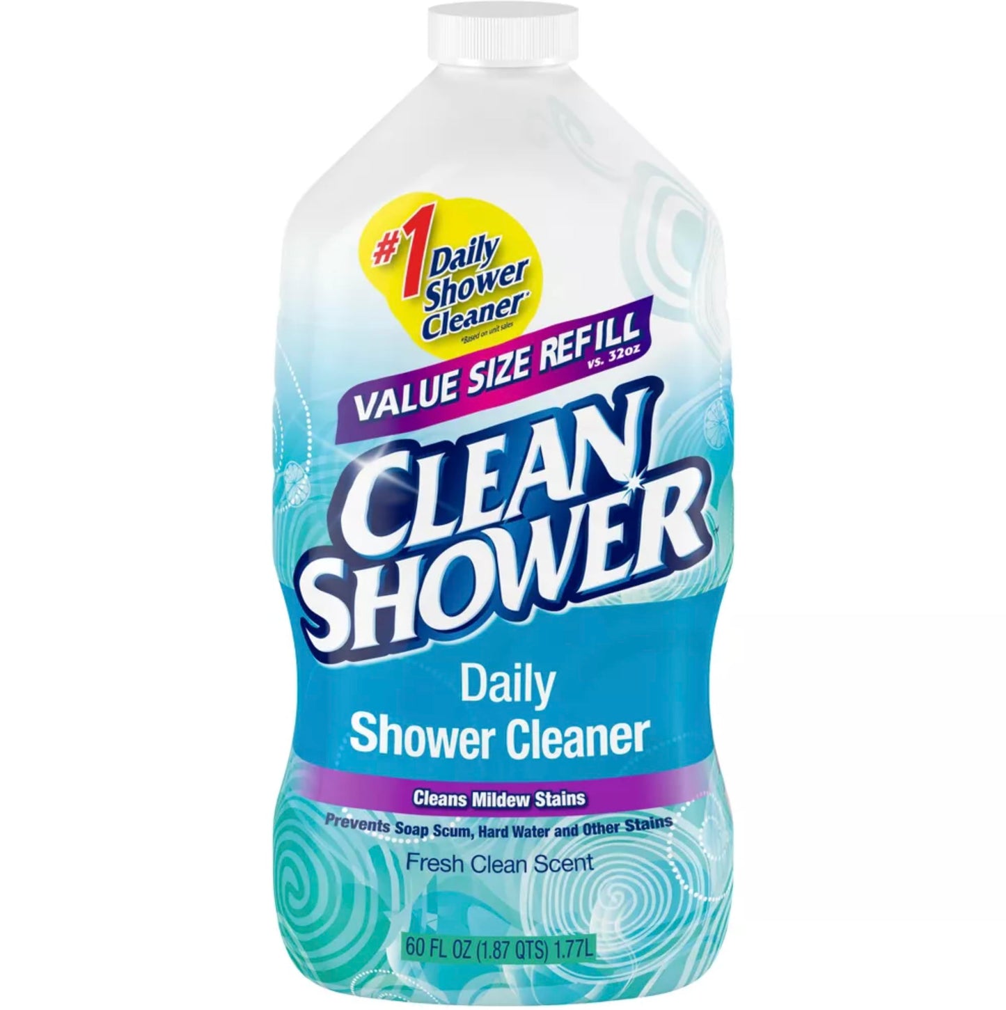 2 Set / Clean+Shower++No+Scent+Basin+Tub+and+Tile+Cleaner++60+oz.+Liquid