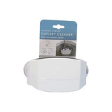 Sophisti-Clean Cutlery Cleaner Brush, Suctioned in-Sink Silverware Scrubber, Non-Scratch Bristles, Easily Clean Utensils and Sharp Knives, Convenient