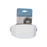Sophisti-Clean Cutlery Cleaner Brush, Suctioned in-Sink Silverware Scrubber, Non-Scratch Bristles, Easily Clean Utensils and Sharp Knives, Convenient