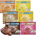 Simply Desserts Strawberry, Chocolate, Vanilla, Banana, Salted Caramel, Lemon Instant Pudding, Sugar-Free, Variety 6-Pack - Healthy Dessert, Keto