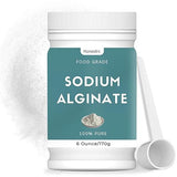 6 oz Sodium Alginate Powder, Pure Sodium Alginate Powder Perfect for Making Luxurious Caviar Spheres, Desserts, Meatloaves