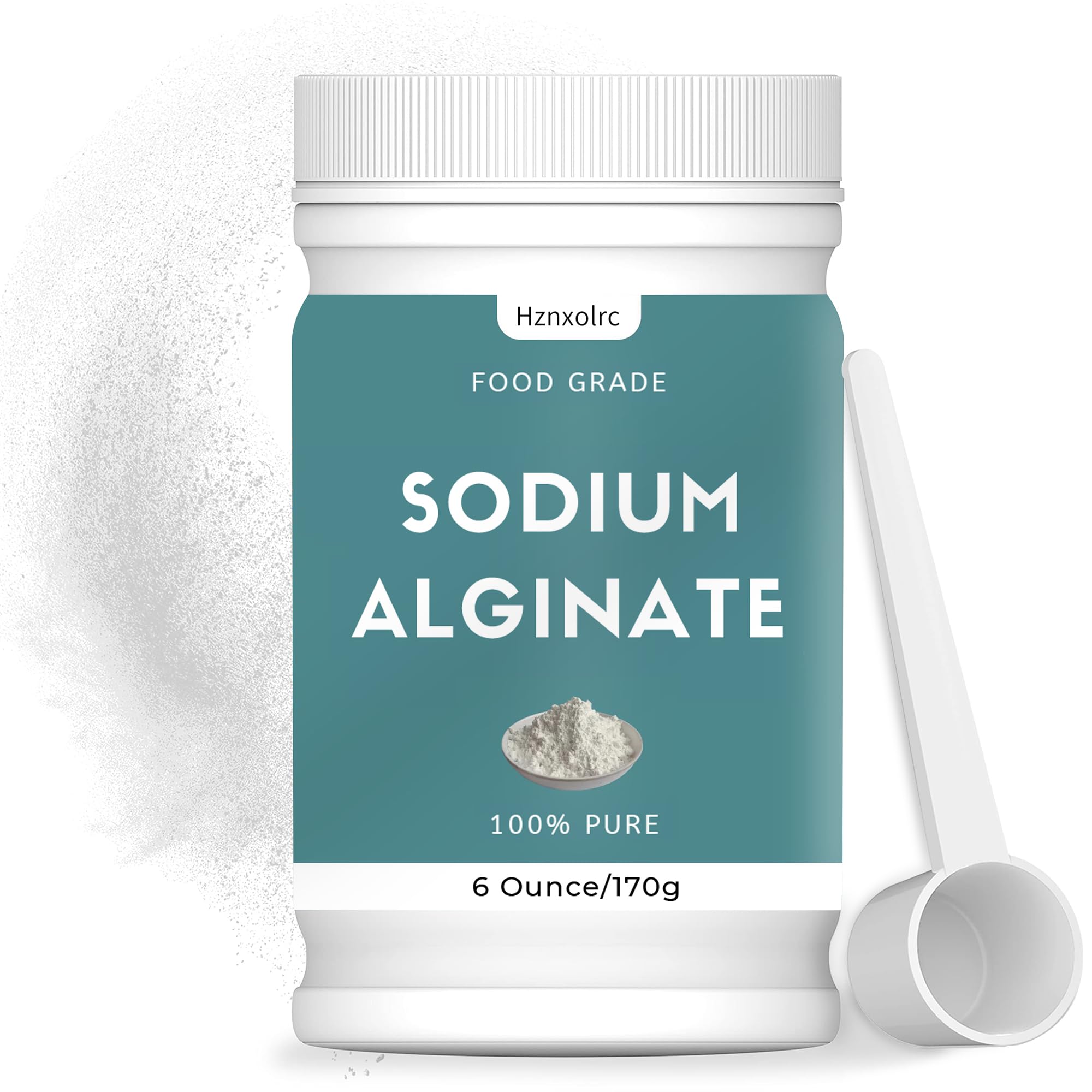 6 oz Sodium Alginate Powder, Pure Sodium Alginate Powder Perfect for Making Luxurious Caviar Spheres, Desserts, Meatloaves