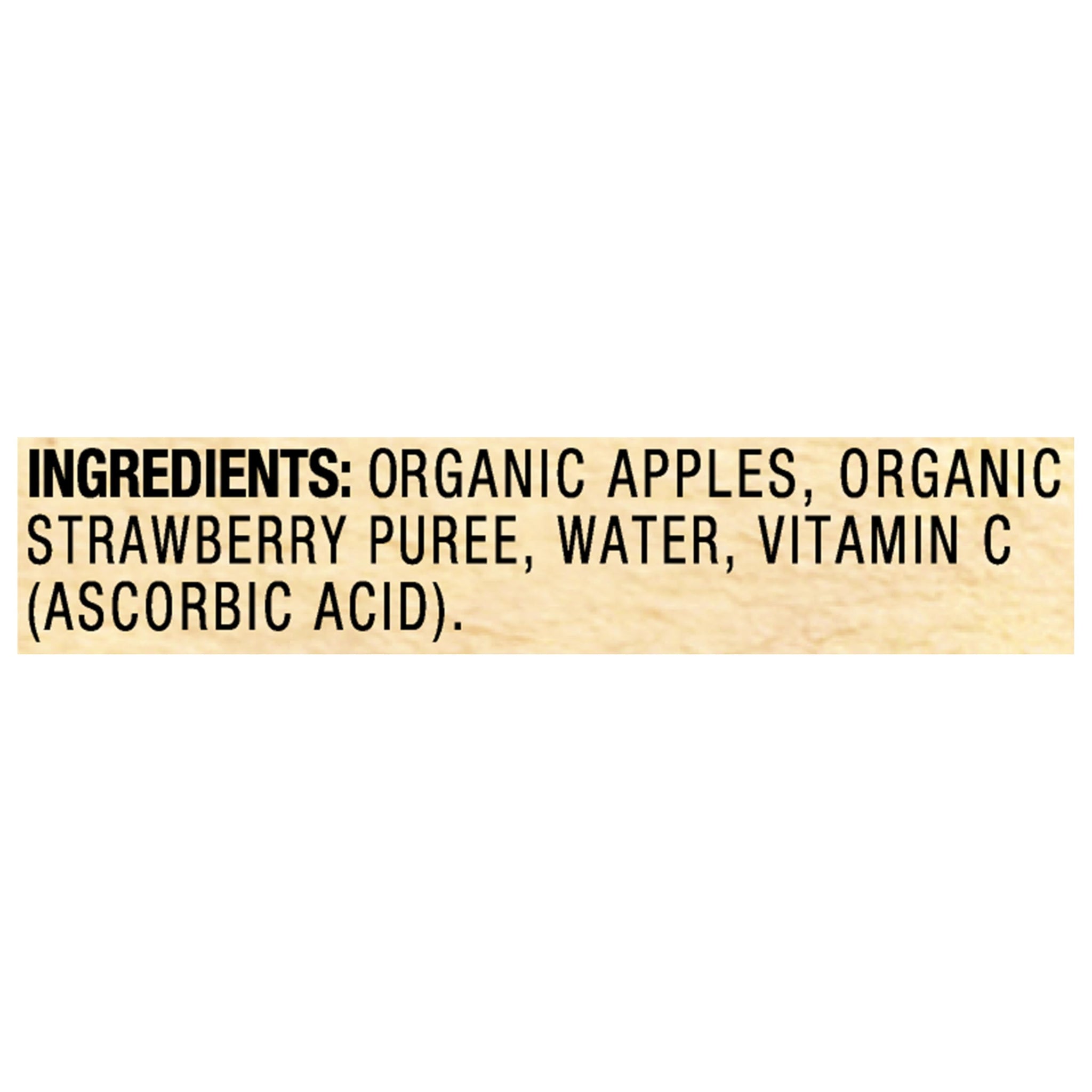 Santa Cruz ORGANIC Strawberry Applesauce, 3.2 Oz (Pack of 4)