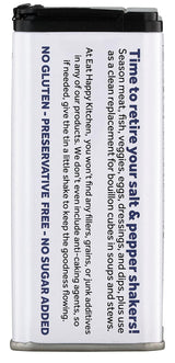 Eat Happy Kitchen Salt Dust Seasoning, 4.3 Oz - All-Purpose Salt & Pepper Replacement - No Sugar Added, Gluten Free, No Fillers - Clean Flavor