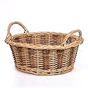 Rurality Small Empty Gift Basket to Fill Chocolate,Nuts,Coffee,Cookies for Women,Holiday,Easter,Mother's Day,Birthday,Present Hamper with Handle,Small