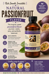 Bakto Flavors Natural Passionfruit Flavor - 4 OZ