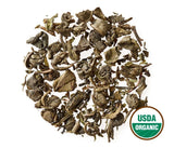 Golden Moon Tea Organic Moroccan Mint Green Tea - Loose Leaf, Non-GMO - Travel Tin (30 Servings)