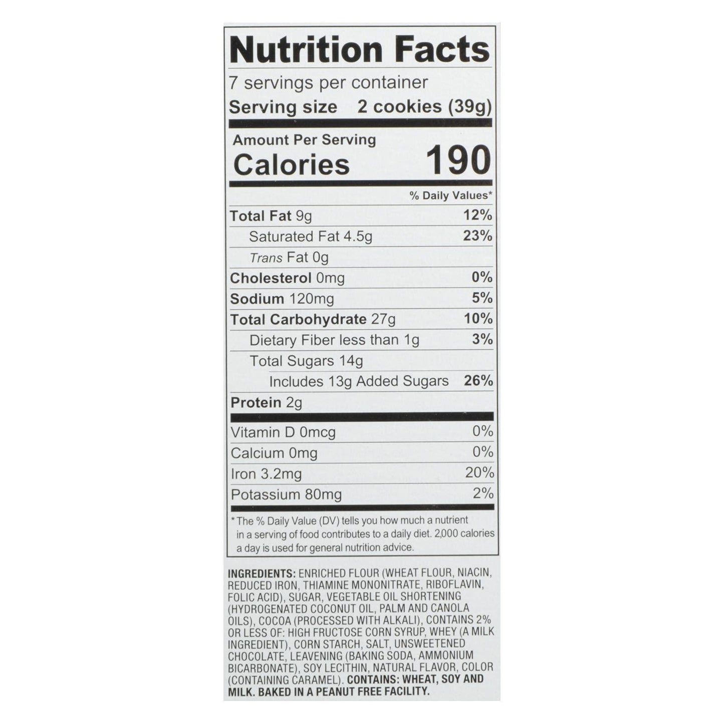 Dare Foods Chocolate Fudge Creme Filled Cookie, 10.2 Ounce - 12 per case.