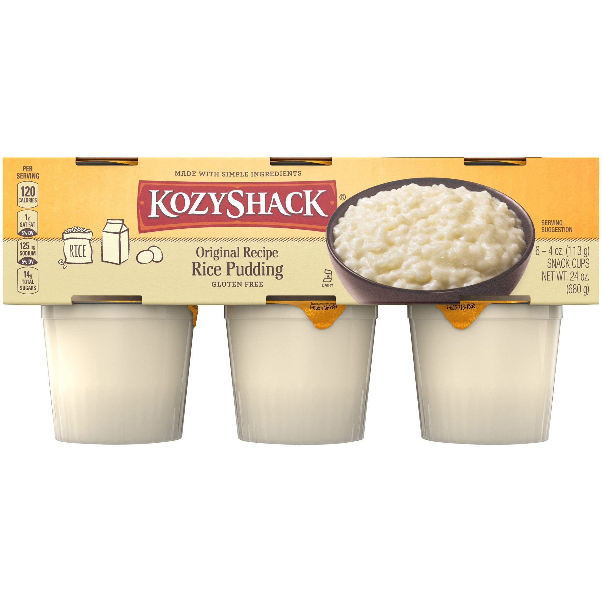 Kozy Shack Original Rice Pudding, 24 OZ