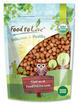 Food to Live Organic Hazelnuts, 1 Pound - Non-GMO, Raw Filberts, Whole, Shelled, Unsalted, Kosher, Vegan, Bulk. Crunchy, Wholesome Snack. Great