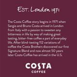 Costa Coffee Pods Dark Roast, Signature Blend Single-Serve Pods (10 Count), Smooth & Nutty 100% Arabica Beans, Compatible with Pod Brewers