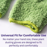 SuperMoss (01710) Microfiber Dusting Gloves for Plants - Gentle Leaf Shine & Cleaner for Houseplants, Reusable Indoor Plant Care Accessories, Durable