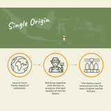 ORIGINE Pure Indonesian Vanilla Bean Paste (4 fl oz) | Non-GMO, Kosher, Rainforest Alliance Certified