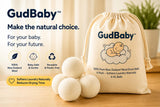 GudBaby Wool Dryer Balls - 6 Pack (100% Premium New Zealand Wool)
