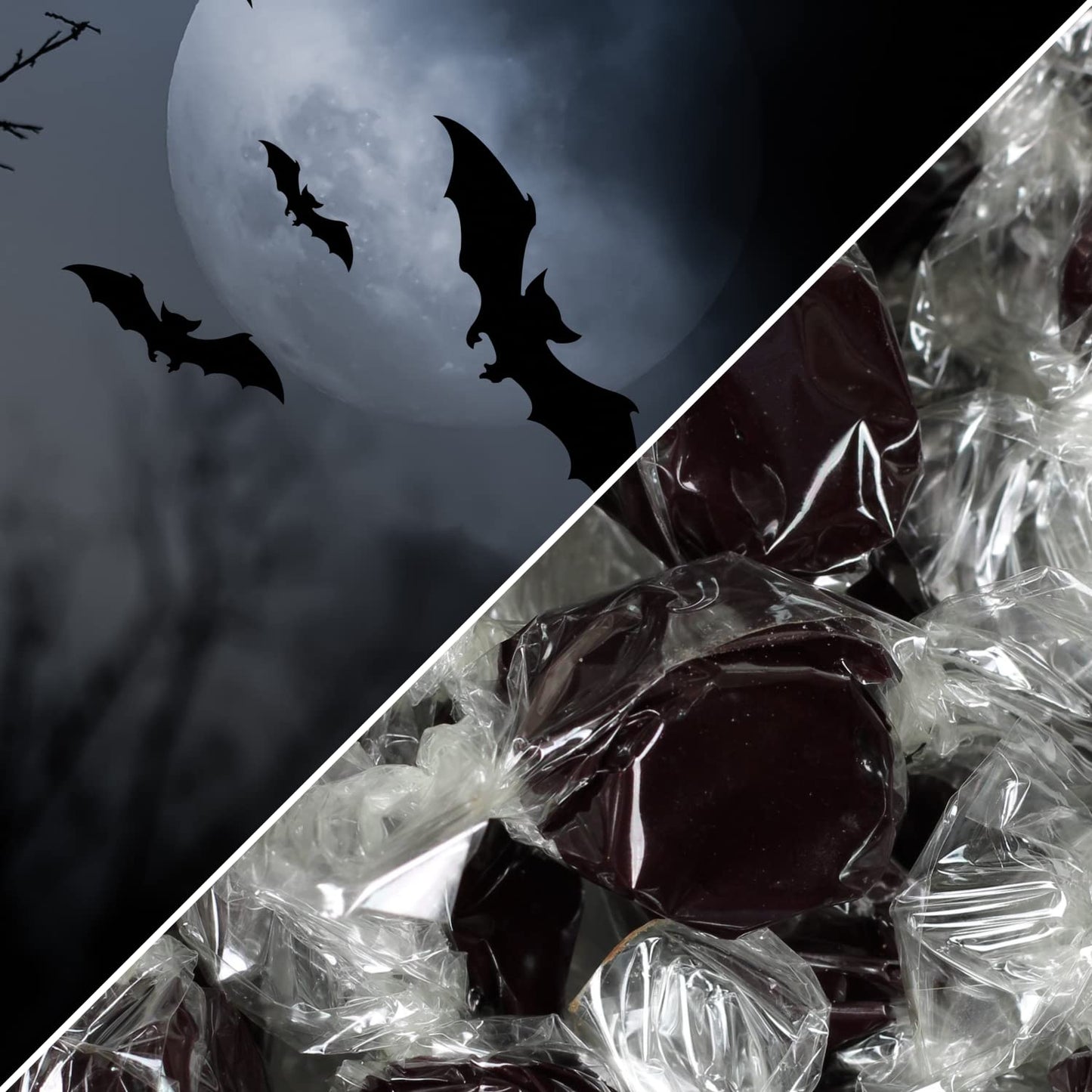 Black Licorice Flavored Taffy Chews by It's Delish, 1 lb Bulk Bag - Individually Wrapped Gourmet Soft Fluff Taffies - Perfect Trick or Treat Candy