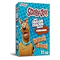 SCOOBY-DOO! Baked Graham Cracker Snacks, Made with Whole Grains, Kids Lunch Snacks, Cinnamon, 11oz Box (1 Box)