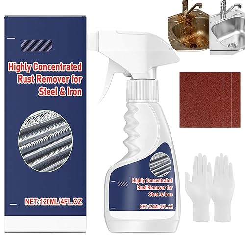 Bighero Multipurpose Rust Remover Spray for Metal - Powerful Cleaner for Stainless Steel, Iron, Automotive Parts, Tools & Furniture - Rust Converter