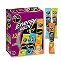 4C Energy Rush Stix, Variety 1 Pack, 18 Count, Single Serve Water Flavoring Packets, Sugar Free with Taurine, On the Go Bundle