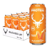Bucked Up Lightly Carbonated Protein Soda | 25g Whey Isolate - Zero Sugar, Low Calorie, Caffeine Free, Clean Drink | Sparkling Protein Soda - 12 Pack
