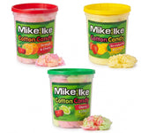 Mike and Ike Cotton Candy Tubs - 2 oz Fruity Spun Sugar Fluffy Candy - Individually Wrapped Novelty Treats for Birthdays, Carnivals, Summer Parties