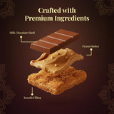 ChocCart Dubai Chocolate - Premium Middle Eastern Gourmet Chocolate | Authentic Dessert Imported from UAE (95g / 3.35 oz) | Knafeh with Peanut Butter