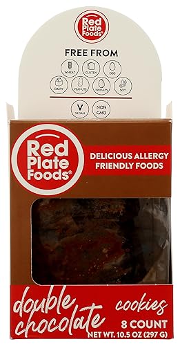 Red Plate Foods, Cookies Double Chocolate, 10.5 Ounce