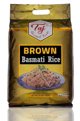 TAJ Gourmet Brown Basmati Rice, Naturally Aged, 10-Pounds