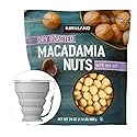 Kirkland Signature Dry Roasted Macadamia Nuts, 1.5 lbs. Item 1195303. Bundle with MORALZA Silicone Collapsible Cup 200ml - 2 Items