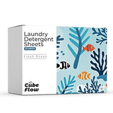 Laundry Detergent Sheets, Ebony Rose Scent - 100 Loads | 72-hour long lasting fragrance, Eco Friendly Sheets | Pre-Measured, Liquidless for Deep Clean