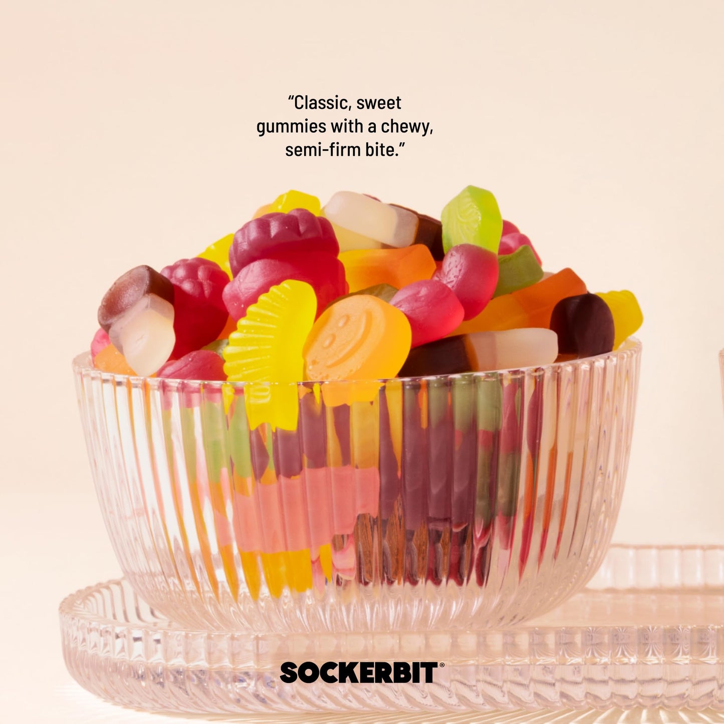 Sockerbit Swedish Candy Gummy Mix, 5 Bags, Assorted Sweet Candy Mix, Soft & Chewy Fruit Gummies with Variety of Flavors, Textures & Shapes, Vegan