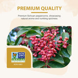 Soeos Premium Sichuan Peppercorns, 4 Ounce (113g), Szechuan Peppercorns, Citrusy & Numbing Flavor, Essential Chinese Spice for Hot Pot, Stir Fry