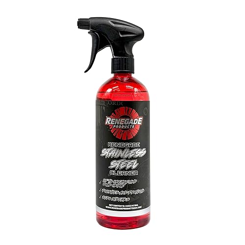 Renegade Stainless Steel Cleaner & Polish | Non-Abrasive Streak-Free Shine for Appliances, Chrome, Aluminum & Glass | Cleans, Polishes & Protects |