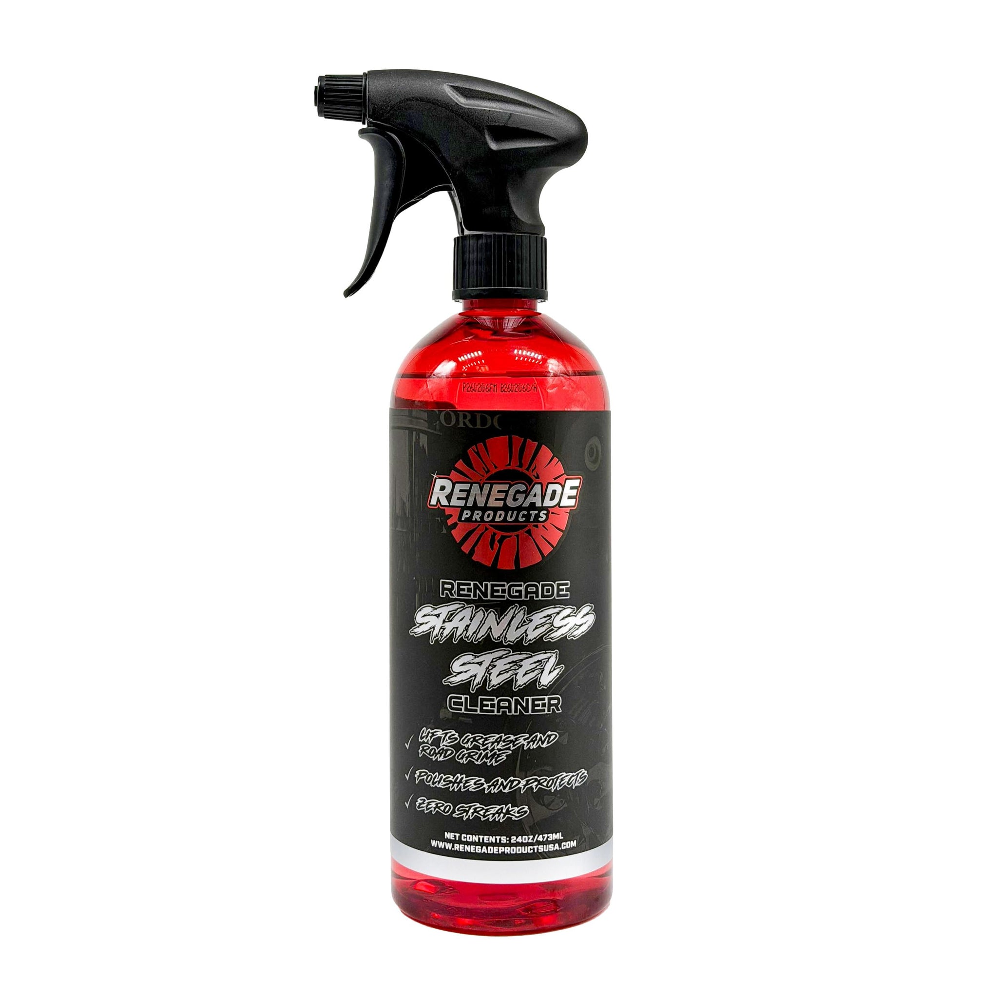 Renegade Stainless Steel Cleaner & Polish | Non-Abrasive Streak-Free Shine for Appliances, Chrome, Aluminum & Glass | Cleans, Polishes & Protects |