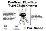 Pro-Graad FlowFixer T-216 2" Chain Knocker Drain Cleaning Head | Heavy Scale Removal | Compatible Fit RIDGID K-50 K-400 K-3800 | C-4 C-6 C-7 C-8 C-9
