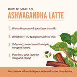 Banyan Botanicals Ashwagandha Latte - Caffeine-Free Organic Herbal Latte Mix - Instant Herbal Adaptogen Drink for Energy, Relaxation, and Nourishment*
